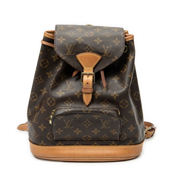 Louis Vuitton Montsouris MM en marrón Lienzo recubierto - Image 1