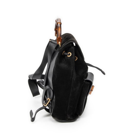 Gucci Large Bamboo Backpack  en  negro Cuero de ternero - Image 4