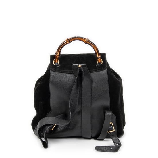 Gucci Large Bamboo Backpack  en  negro Cuero de ternero - Image 5