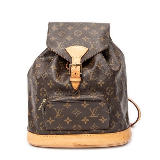 Louis Vuitton Montsouris MM en marrón Lienzo recubierto - Image 1