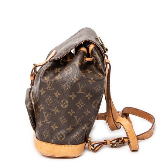 Louis Vuitton Montsouris MM en marrón Lienzo recubierto - Image 3