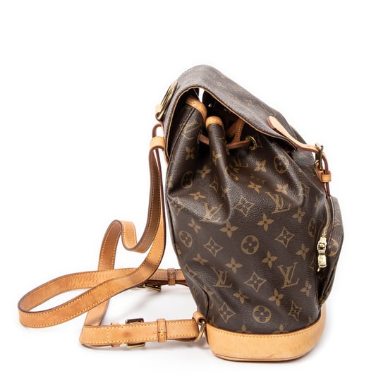 Louis Vuitton Montsouris MM en marrón Lienzo recubierto - Image 4