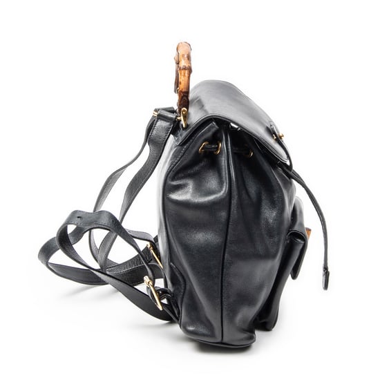 Gucci Mini Bamboo Backpack  en  Marina Cuero de ternero - Image 4