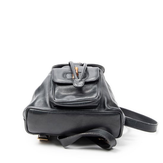 Gucci Mini Bamboo Backpack  en  Marina Cuero de ternero - Image 6