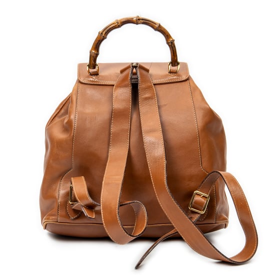 Gucci Large Bamboo Backpack  en  Bronceado Cuero de ternero - Image 5