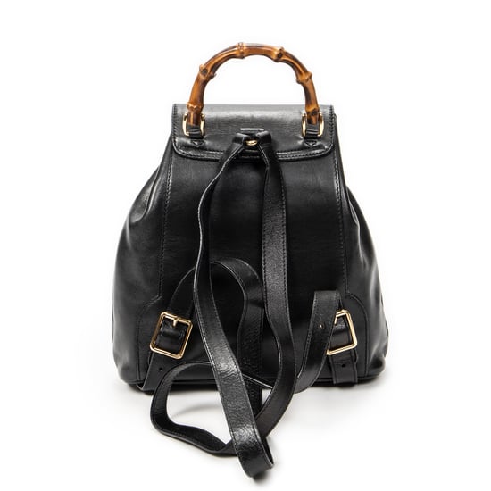 Gucci Mini Bamboo Backpack en negro Cuero de ternero - Image 5