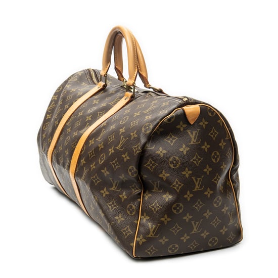Louis Vuitton Keepall 50 en marrón Lienzo recubierto - Image 2