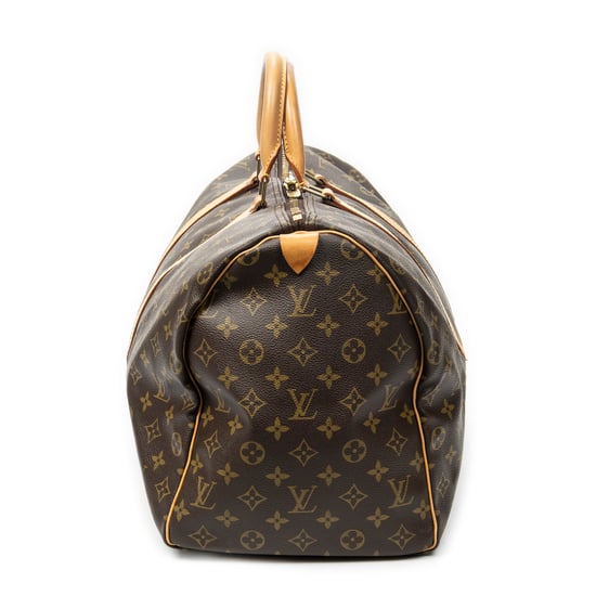 Louis Vuitton Keepall 50 en marrón Lienzo recubierto - Image 3