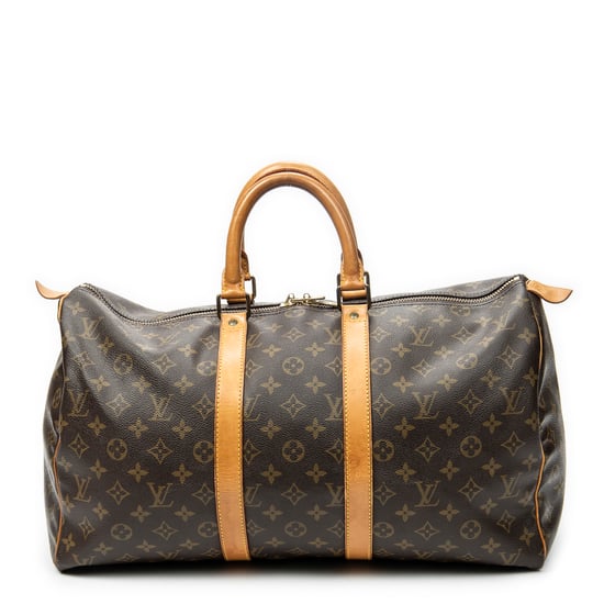 Louis Vuitton Keepall 45 en marrón Lienzo recubierto - Image 1