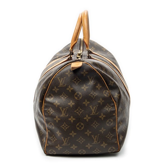 Louis Vuitton Keepall 45 en marrón Lienzo recubierto - Image 3