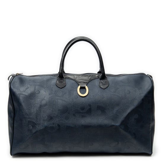 Dior Large Vintage Travel Boston en Marina Lienzo recubierto - Image 1