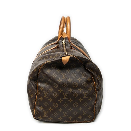 Louis Vuitton Keepall 55 en marrón Lienzo recubierto - Image 3