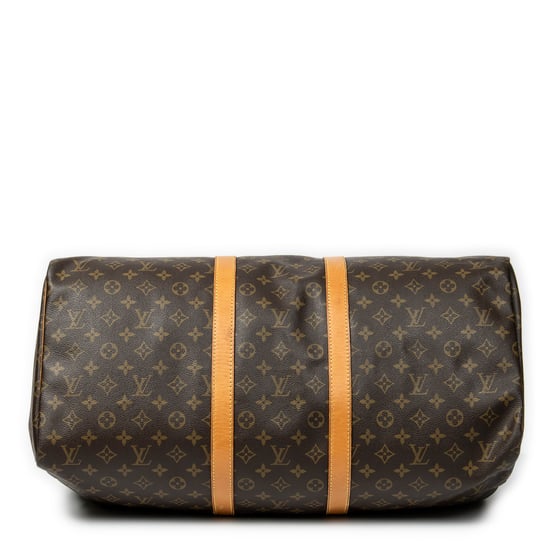 Louis Vuitton Keepall 55 en marrón Lienzo recubierto - Image 6