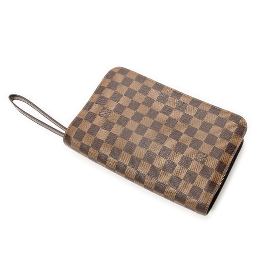 Louis Vuitton Saint Louis Clutch en Brown Lienzo recubierto - Image 2