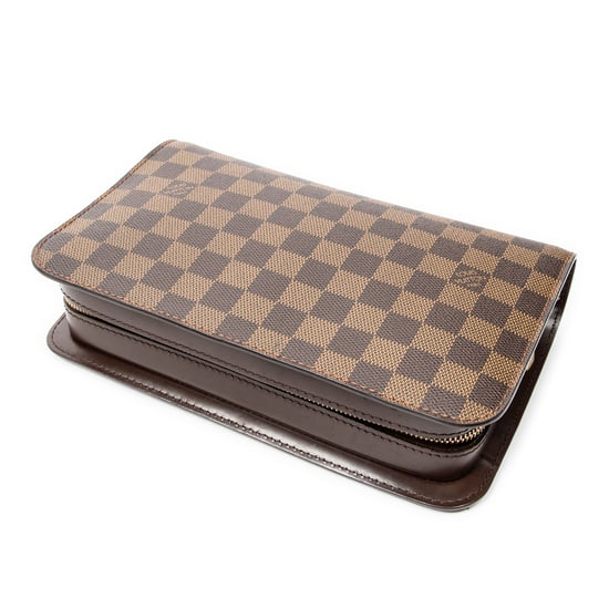 Louis Vuitton Saint Louis Clutch en marrón Lienzo recubierto - Image 2