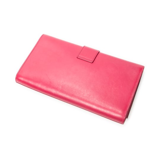 Yves Saint Laurent Ligne Y Clutch  en  rosa Cuero de ternero - Image 2