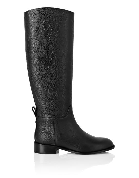 Botas Tacón Medio Monogram - Image 2