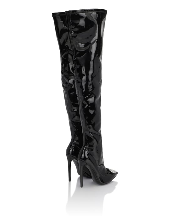 Botas De Tacón Alto Overknees Gothic Plein - Image 4