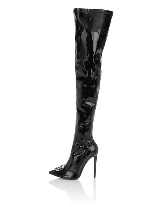 Botas De Tacón Alto Overknees Gothic Plein - Image 5