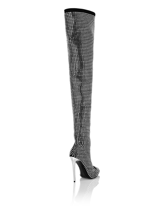 Botas De Tacón Alto Overknees Gothic Plein - Image 2