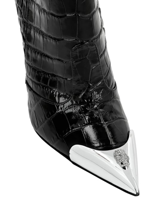 Botas Tacón Medio Alto Skull - Image 3
