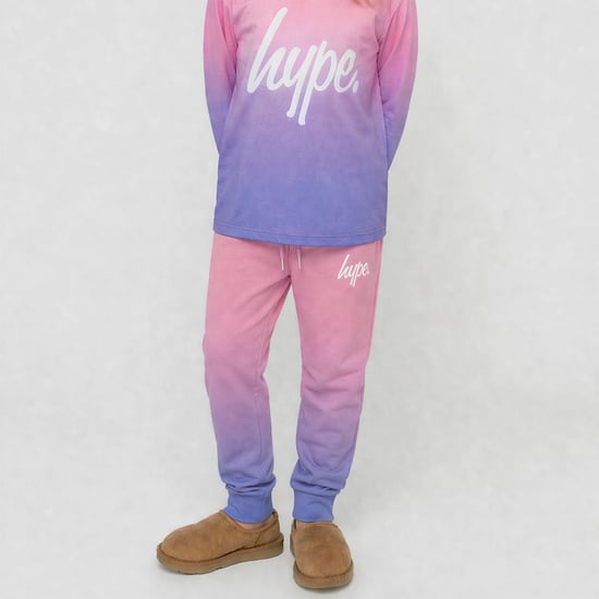 Mallas para niñas en rosa pastel degradado, elásticas, casuales y de ajuste suave. - Image 3