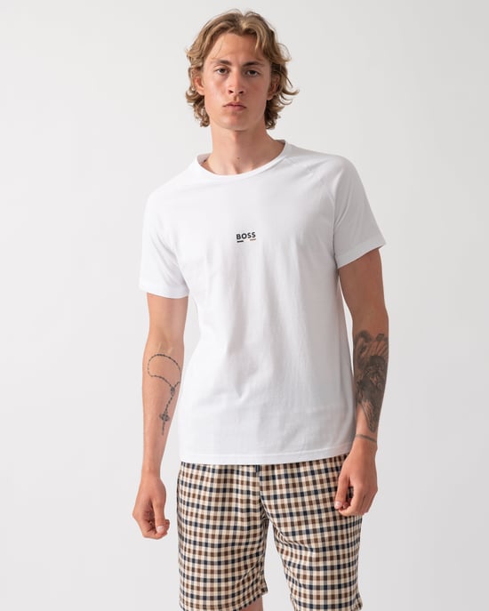 Camiseta de Playa Ajustada en Blanco - Image 1
