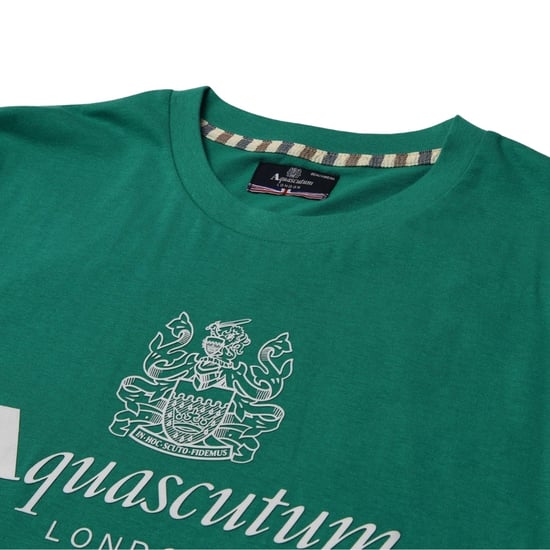 Camiseta Básica Aquascutum Active Beach Con Logotipo Grande Verde - Image 2