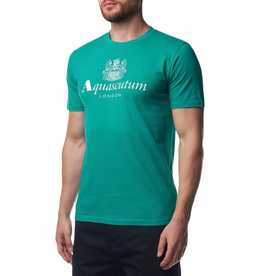 Camiseta Básica Aquascutum Active Beach Con Logotipo Grande Verde - Image 3