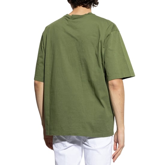 Camiseta Verde Salvia Con Estampado Del Logotipo De Bolsillo De Dsquared2 - Image 3