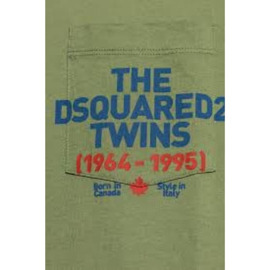 Camiseta Verde Salvia Con Estampado Del Logotipo De Bolsillo De Dsquared2 - Image 4