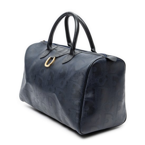 Dior Vintage Medium Travel Boston en Marina Lienzo recubierto - Image 2
