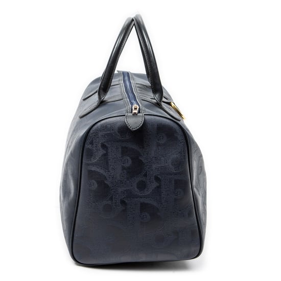 Dior Vintage Medium Travel Boston en Marina Lienzo recubierto - Image 4