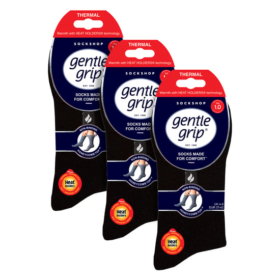 Paquete de 3 calcetines térmicos para mujeres, cálidos, de invierno, tipo crew con interior cepillado - Image 2