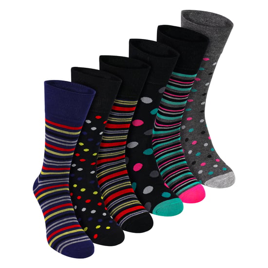 Paquete de 6 pares de calcetines para hombres de bambú sin elasticidad, suaves, transpirables y cómodos para el uso diario - Image 1