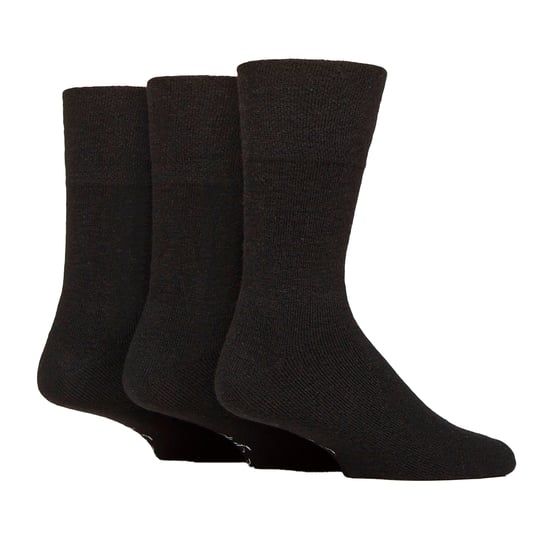 Paquete de 3 pares de calcetines de lana para hombres, cálidos, acolchados, para senderismo, tipo crew - Image 1
