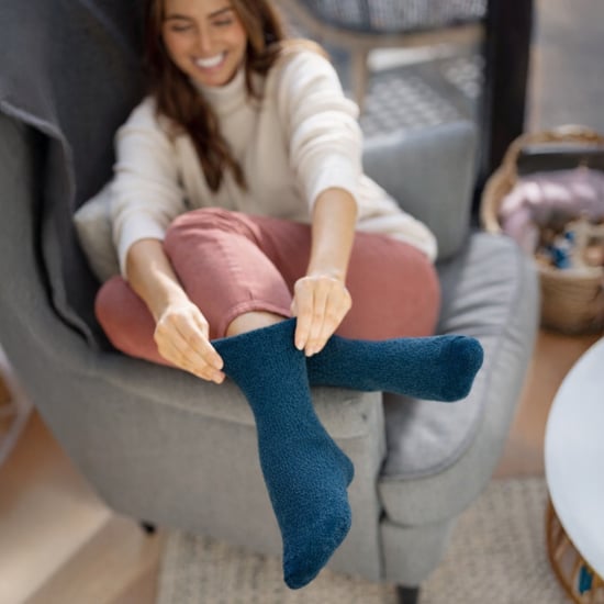 Paquete de 3 calcetines de lana para mujeres con acolchado cálido para senderismo - Image 4