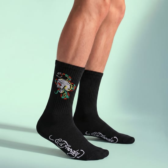 Pack de 5 Calcetines de Hombre de Rayas con Patrón de Calavera, Suaves, Transpirables y Casual - Image 5