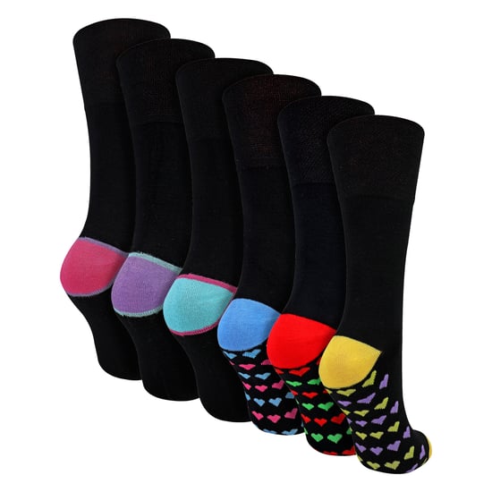 Paquete de 6 Calcetas de Bambú para Damas, Sin Elastano, Suaves y Transpirables para el Confort Diario - Image 1