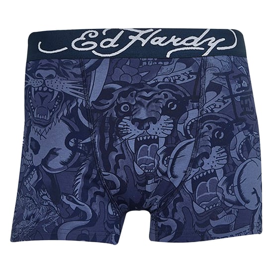 5 Paquete de Boxer de Hombre de Algodón Elástico con Cintura Elástica Ricos en Algodón Azul - Image 2
