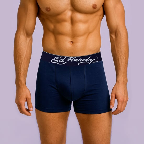 5 Paquete de Boxer de Hombre de Algodón Elástico con Cintura Elástica Ricos en Algodón Azul - Image 5