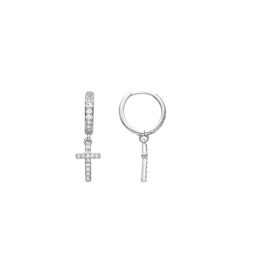 Pendientes Luxenter con Circonita Brillante acabado plata - Zemu - Image 1