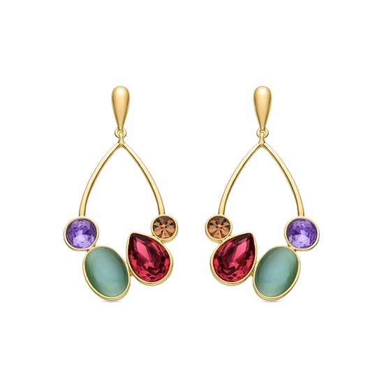 Pendientes Luxenter de Circonita Multicolor acabados en oro amarillo de 18k - Mortha - Image 1