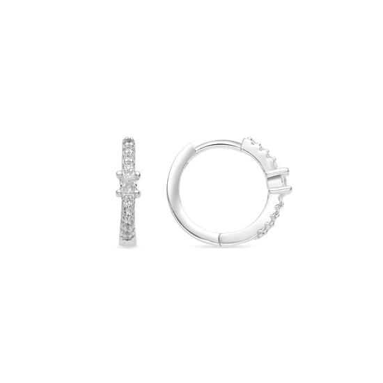 Pendientes Luxenter con Circonita Brillante acabado plata - Duia - Image 1