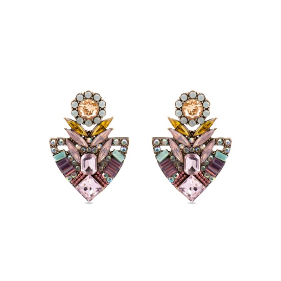 Pendientes Luxenter con Cristal Multicolor acabado oro 18k - Aphuat - Image 1