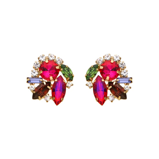 Pendientes Luxenter de Cristal Morado acabados en oro amarillo de 18k - Mutaj - Image 1