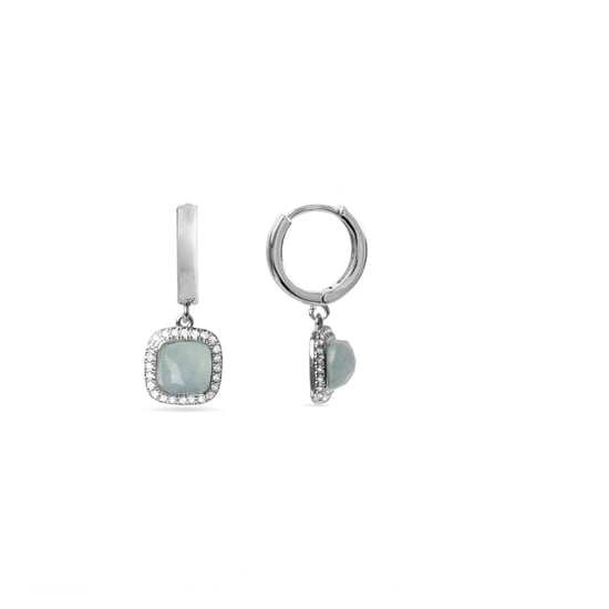 Pendientes Luxenter con Cristal Azul acabados en rodio - Liw - Image 1