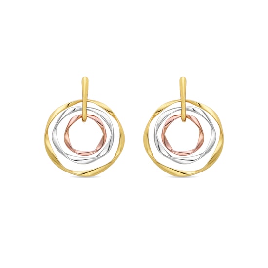 Pendientes Luxenter acabados en oro amarillo de 18K - Ushdao - Image 1