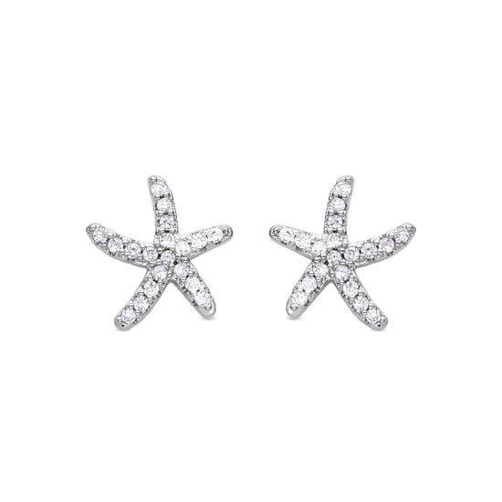 Pendientes Luxenter de Circonita Brillante acabados en rodio - Emuh - Image 1
