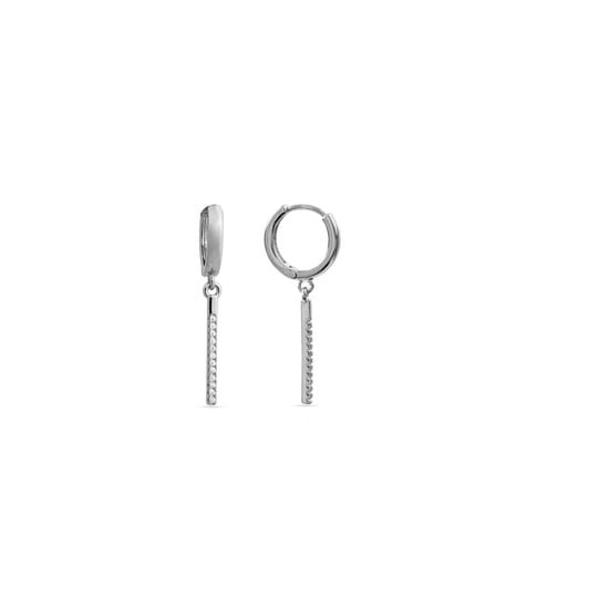 Pendientes Luxenter de Circonita Brillante acabados en rodio - Remin - Image 1